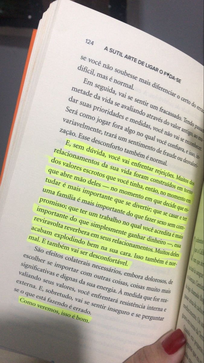 Capa do livro A sutil arte de ligar o foda-se