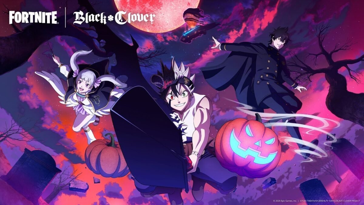 Black Clover no Fortnite: Asta, Yuno e Noelle
