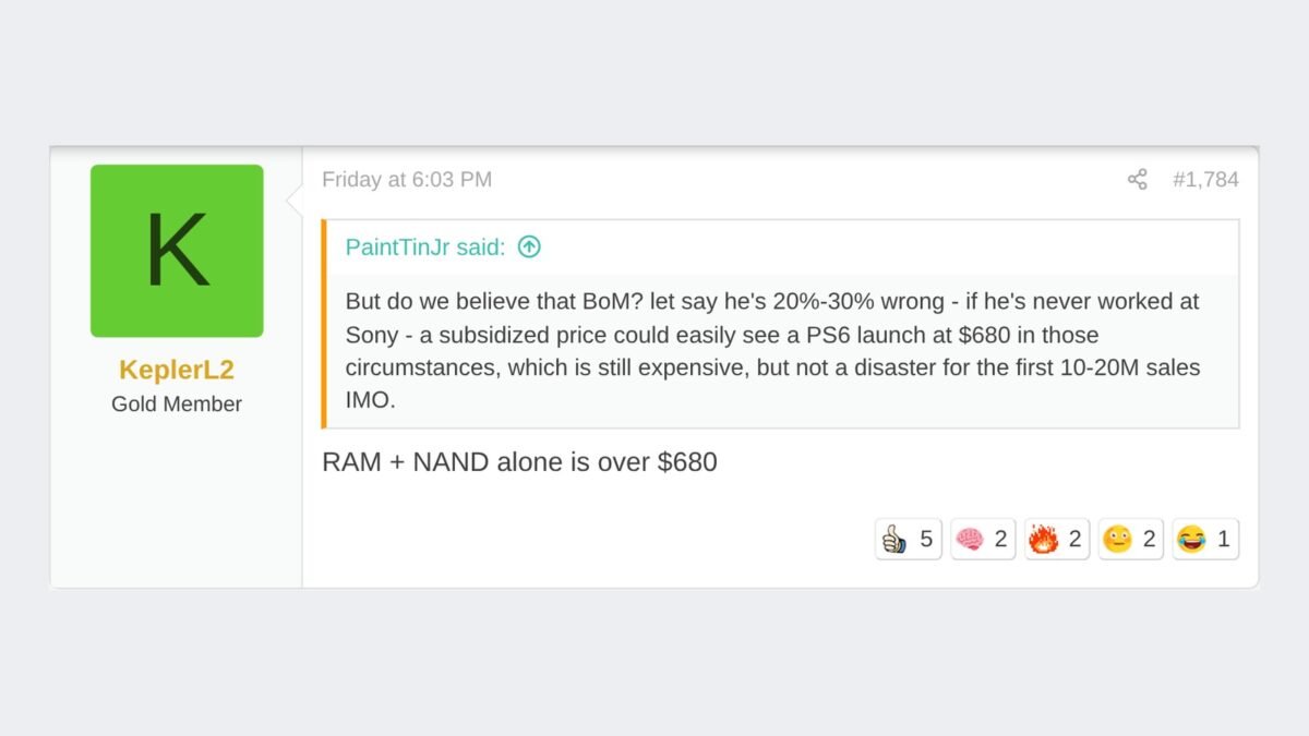 PS6 vai ser caro: só RAM e SSD custam US$ 680