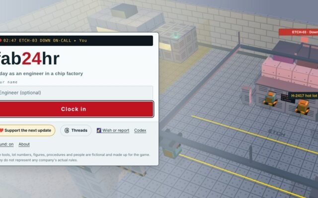 Jogo grátis no navegador simula fábrica de chips