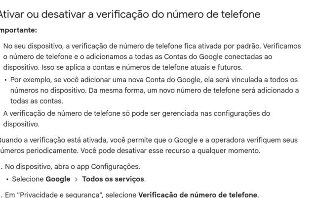 Google liga seu número a todas as contas: como desativar