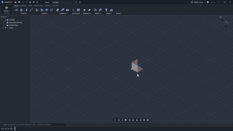 SolidCraft: o CAD 3D grátis e open source pra baixar