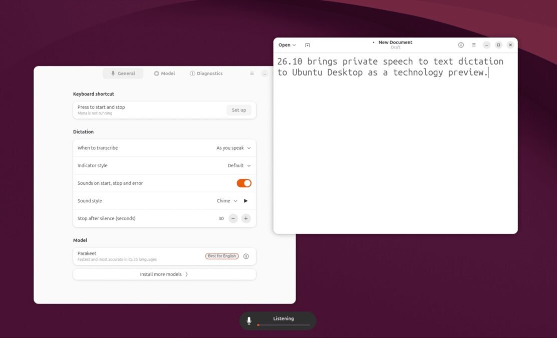 Ubuntu 26.10 saiu: ditado por voz offline e como baixar